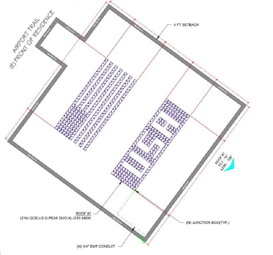 Solar Design & Drafting patriotic system